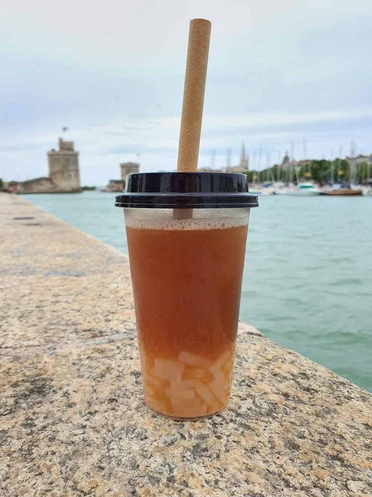 Bubble Tea Litchi Avec Gelée de Coco